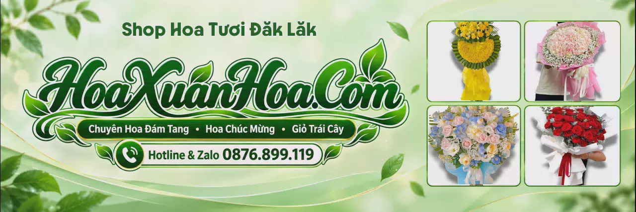 Ảnh bìa Cửa Hàng Hoa Tươi Tại Đăk Lăk - Tiệm Hoa Nhận Giao Tận Nơi