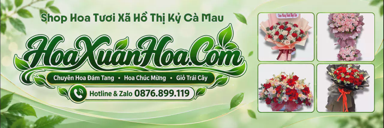 Ảnh bìa Đặt Hoa Tươi Tại Xã Hồ Thị Kỷ Cà Mau - Đặt Hoa Online Giao Tận Nhà