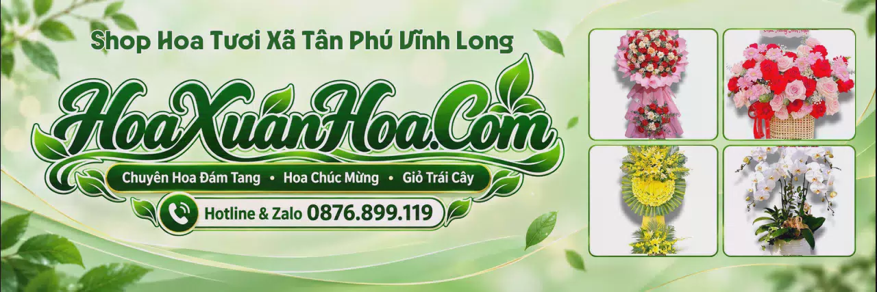 Ảnh bìa Cửa Hàng Bán Hoa Tươi Tại Xã Tân Phú Vĩnh Long - Dịch Vụ Đặt Hoa Trực Tuyến