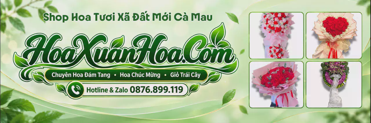 Ảnh bìa Shop Hoa Tươi Tại Xã Đất Mới Cà Mau - Dịch Vụ Đặt Hoa Trực Tuyến