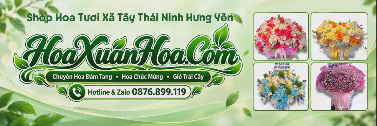 Ảnh bìa Cửa Hàng Hoa Tươi Tại Xã Tây Thái Ninh Hưng Yên - Shop Hoa Tươi Đặt Trực Tuyến