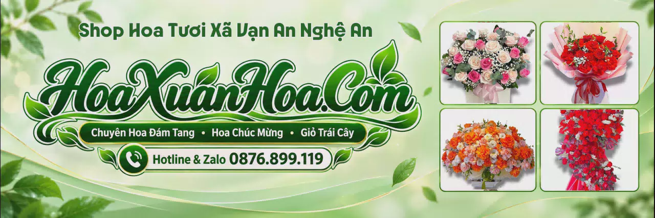 Ảnh bìa Tiệm Hoa Tươi Tại Xã Vạn An Nghệ An - Shop Hoa Giao Nhanh Trong Ngày