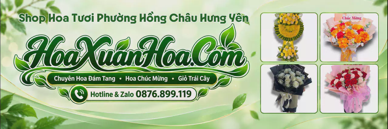 Ảnh bìa Tiệm Hoa Tươi Tại Phường Hồng Châu Hưng Yên - Shop Hoa Giao Tận Nhà