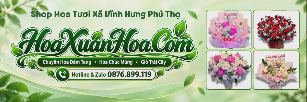 Ảnh bìa Tiệm Hoa Tươi Tại Xã Vĩnh Hưng Phú Thọ - Tiệm Hoa Nhận Giao Tận Nơi