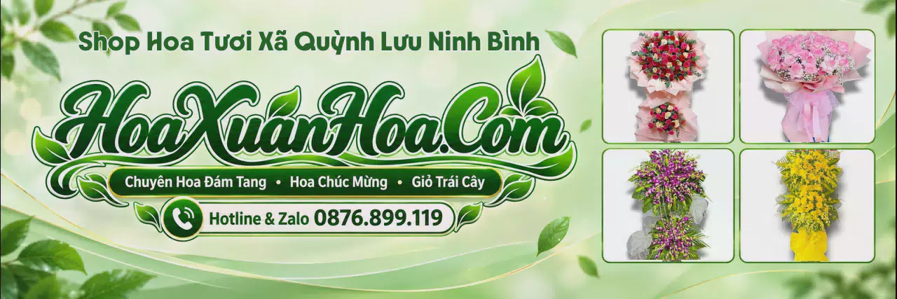 Ảnh bìa Cửa Hàng Hoa Tươi Tại Xã Quỳnh Lưu Ninh Bình - Dịch Vụ Đặt Hoa Trực Tuyến