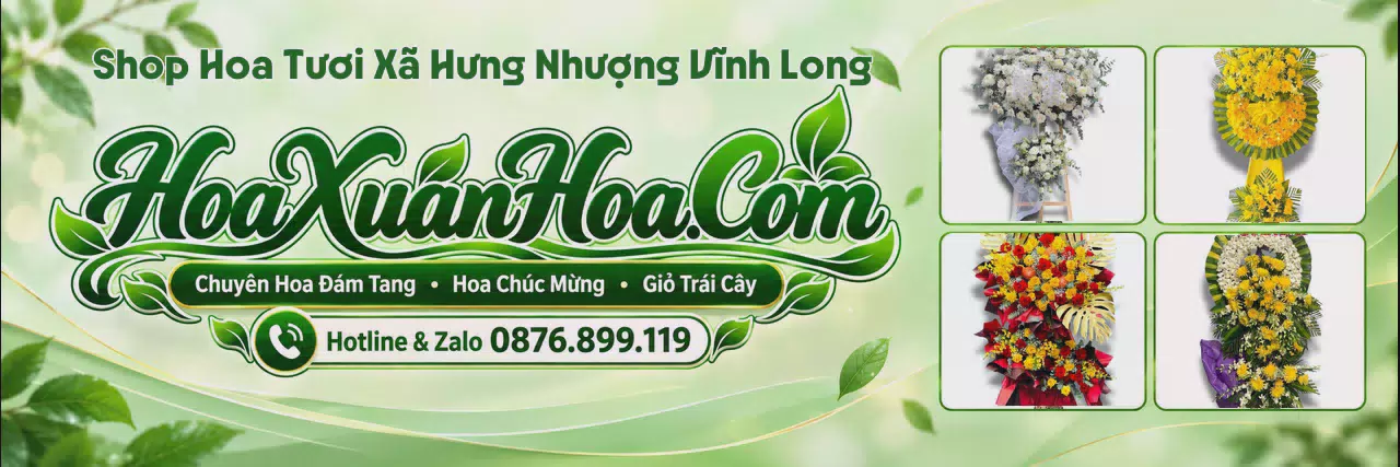 Ảnh bìa Cửa Hàng Bán Hoa Tươi Tại Xã Hưng Nhượng Vĩnh Long - Đặt Hoa Nhanh Trong Ngày