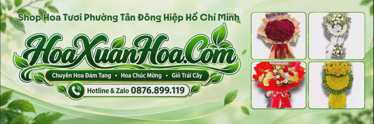 Ảnh bìa Đặt Hoa Tươi Tại Phường Tân Đông Hiệp Hồ Chí Minh - Shop Hoa Giao Tận Nhà