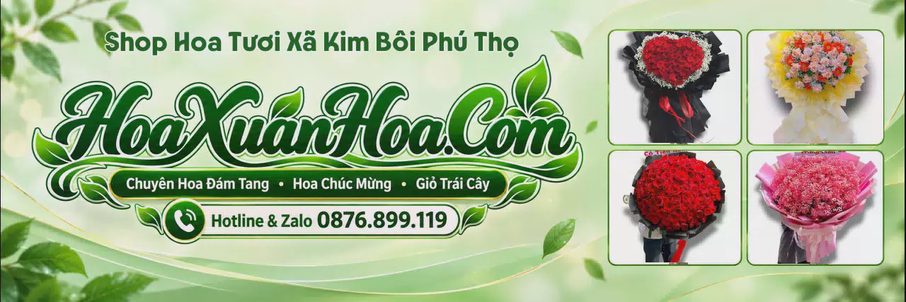 Ảnh bìa Shop Hoa Tươi Tại Xã Kim Bôi Phú Thọ - Tiệm Hoa Tươi Giao Tận Nhà