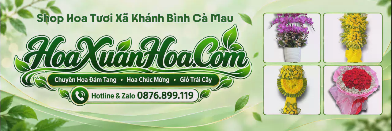 Ảnh bìa Đặt Hoa Tươi Tại Xã Khánh Bình Cà Mau - Nhận Đặt Hoa Online