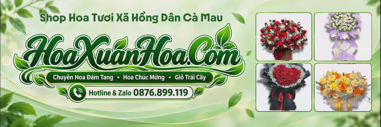 Ảnh bìa Tiệm Hoa Tươi Tại Xã Hồng Dân Cà Mau - Tiệm Hoa Giao Hoa Tận Nhà