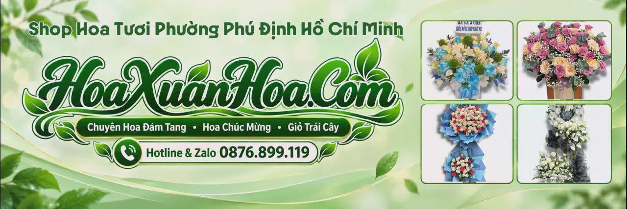 Ảnh bìa Cửa Hàng Bán Hoa Tươi Tại Phường Phú Định Hồ Chí Minh - Shop Hoa Online Uy Tín