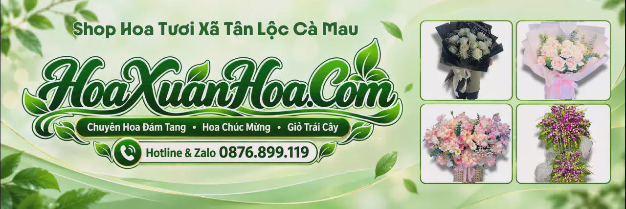 Ảnh bìa Đặt Hoa Tươi Tại Xã Tân Lộc Cà Mau - Giao Hoa Tận Địa Chỉ
