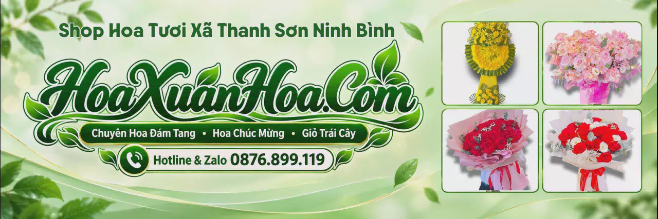 Ảnh bìa Cửa Hàng Bán Hoa Tươi Tại Xã Thanh Sơn Ninh Bình - Shop Hoa Nhận Đơn Online