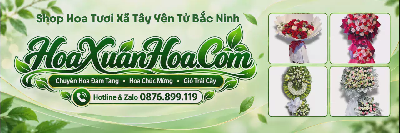 Ảnh bìa Tiệm Hoa Tươi Tại Xã Tây Yên Tử Bắc Ninh - Dịch Vụ Đặt Hoa Trực Tuyến