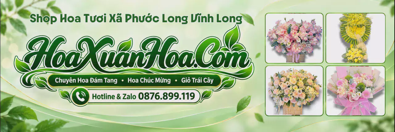 Ảnh bìa Tiệm Hoa Tươi Tại Xã Phước Long Vĩnh Long - Tiệm Hoa Giao Hoa Tận Nhà