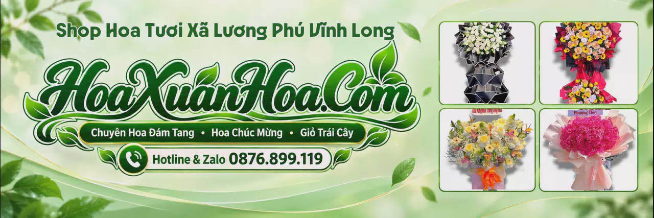 Ảnh bìa Tiệm Hoa Tươi Tại Xã Lương Phú Vĩnh Long - Dịch Vụ Hoa Tươi Giao Nhanh