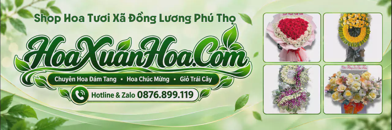 Ảnh bìa Cửa Hàng Hoa Tươi Tại Xã Đồng Lương Phú Thọ - Shop Hoa Giao Nhanh Trong Ngày