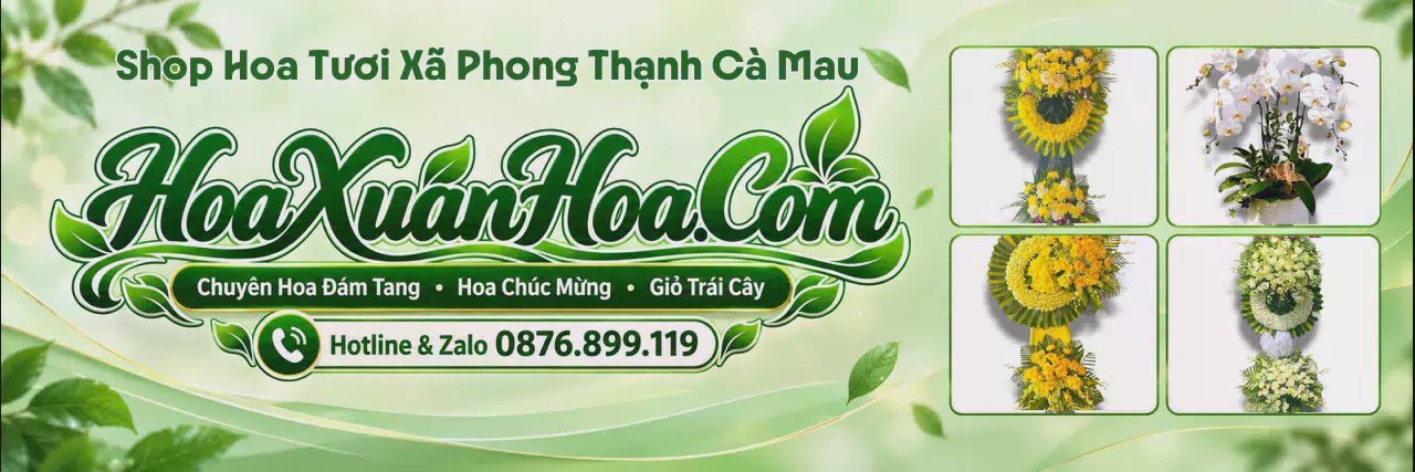 Ảnh bìa Tiệm Hoa Tươi Tại Xã Phong Thạnh Cà Mau - Đặt Hoa Dễ Dàng Nhanh Chóng