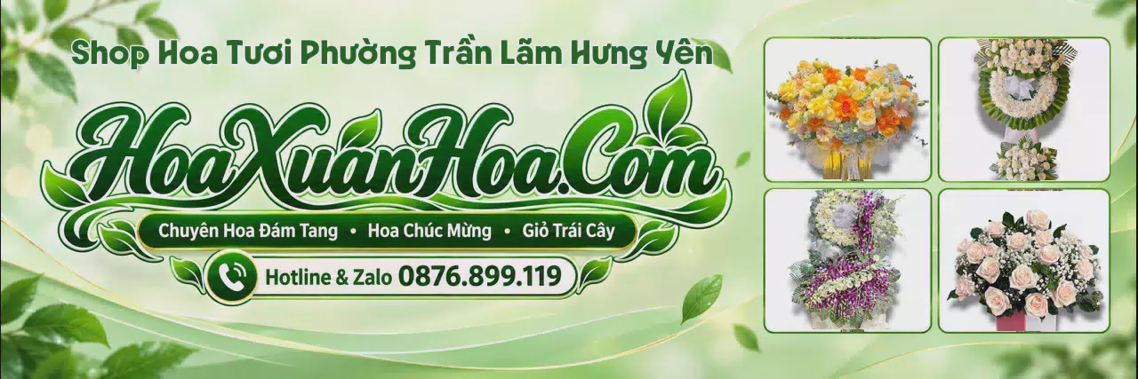 Ảnh bìa Cửa Hàng Hoa Tươi Tại Phường Trần Lãm Hưng Yên - Tiệm Hoa Giao Nhanh