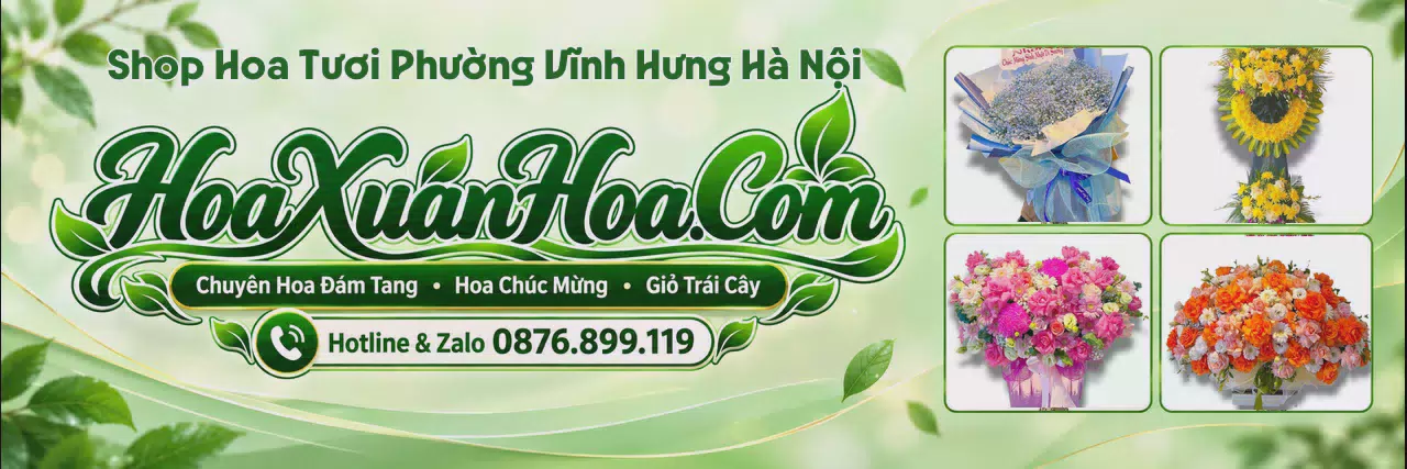 Ảnh bìa Tiệm Hoa Tươi Tại Phường Vĩnh Hưng Hà Nội - Shop Hoa Online Uy Tín
