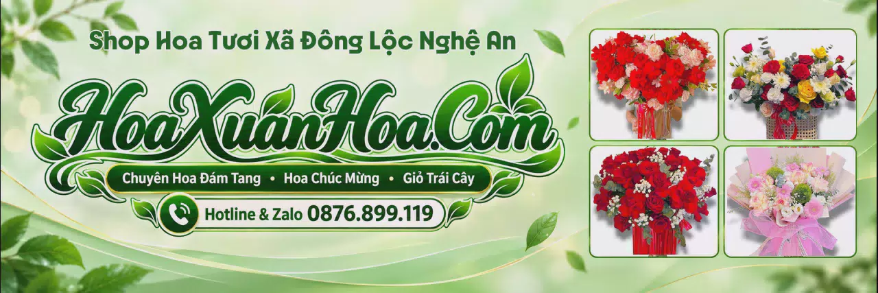Ảnh bìa Cửa Hàng Bán Hoa Tươi Tại Xã Đông Lộc Nghệ An - Giao Hoa Tận Địa Chỉ