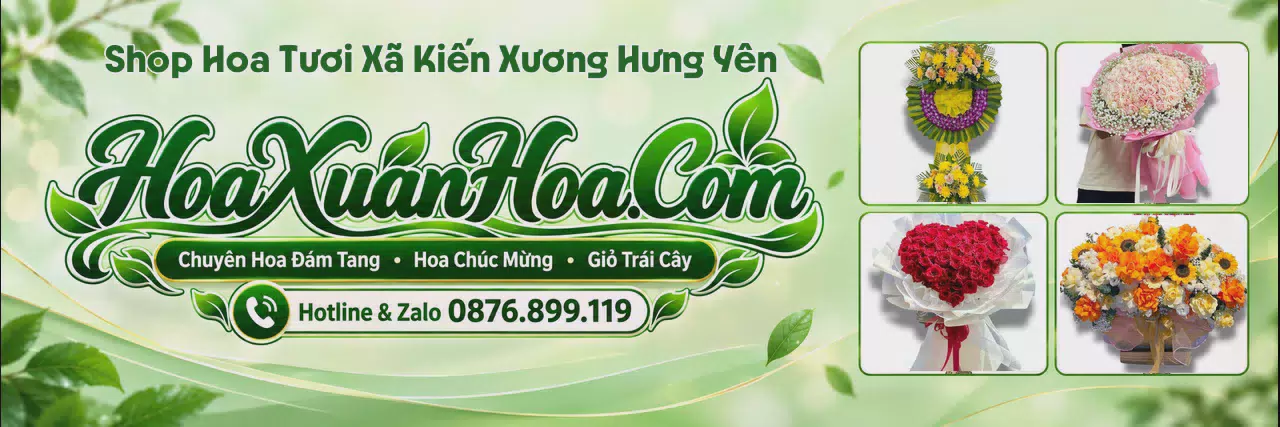 Ảnh bìa Shop Bán Hoa Tươi Tại Xã Kiến Xương Hưng Yên - Đặt Hoa Tươi Nhanh Chóng