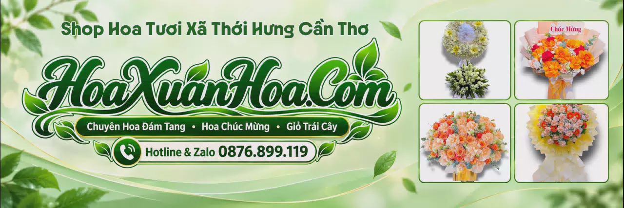 Ảnh bìa Cửa Hàng Hoa Tươi Tại Xã Thới Hưng Cần Thơ - Shop Hoa Online Uy Tín