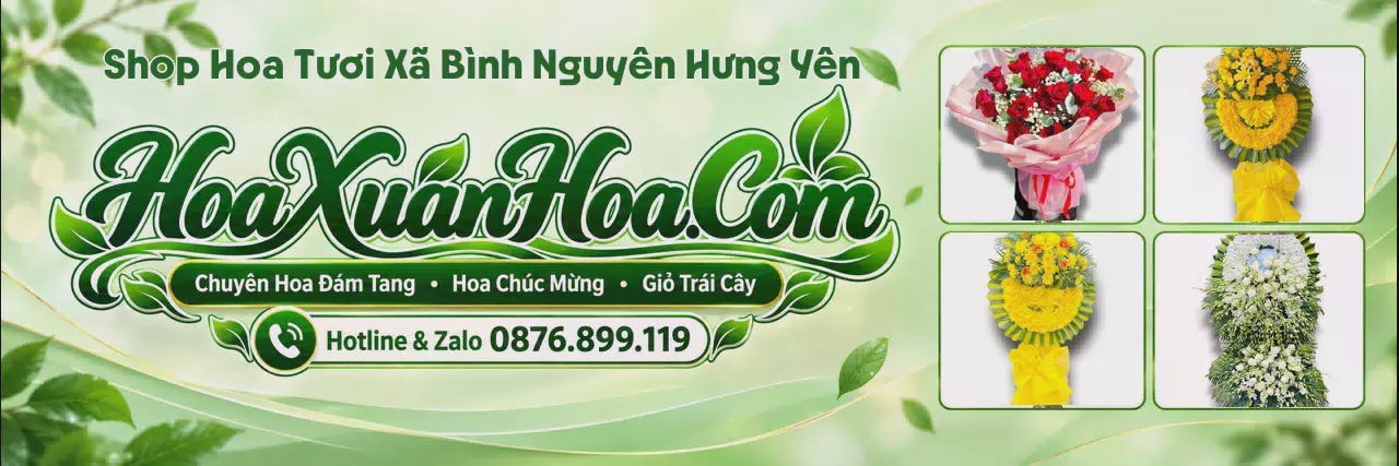 Ảnh bìa Đặt Hoa Tươi Tại Xã Bình Nguyên Hưng Yên - Nhận Đặt Hoa Online