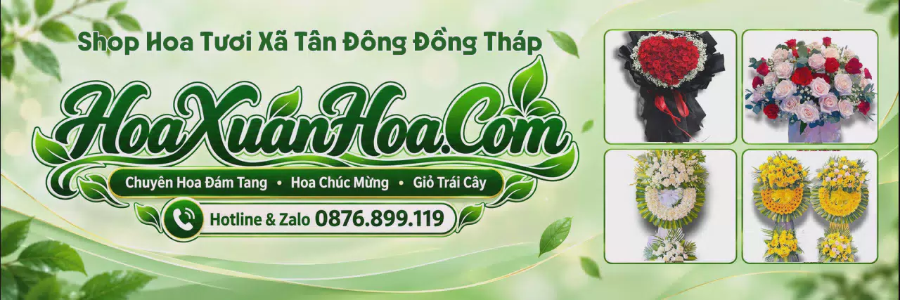 Ảnh bìa Đặt Hoa Tươi Tại Xã Tân Đông Đồng Tháp - Tiệm Hoa Tươi Giao Tận Nhà