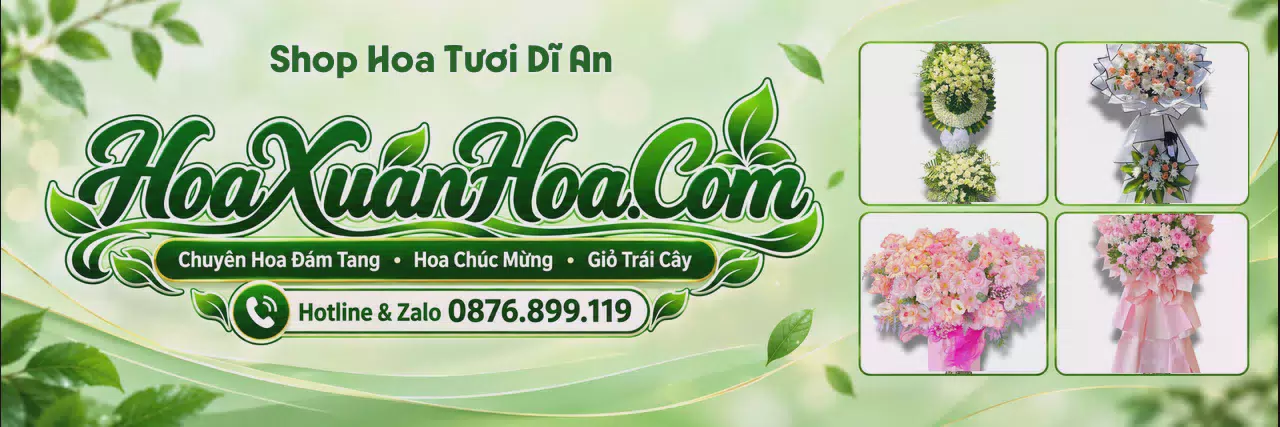 Ảnh bìa Cửa Hàng Bán Hoa Tươi Tại Dĩ An - Đặt Hoa Nhanh Trong Ngày