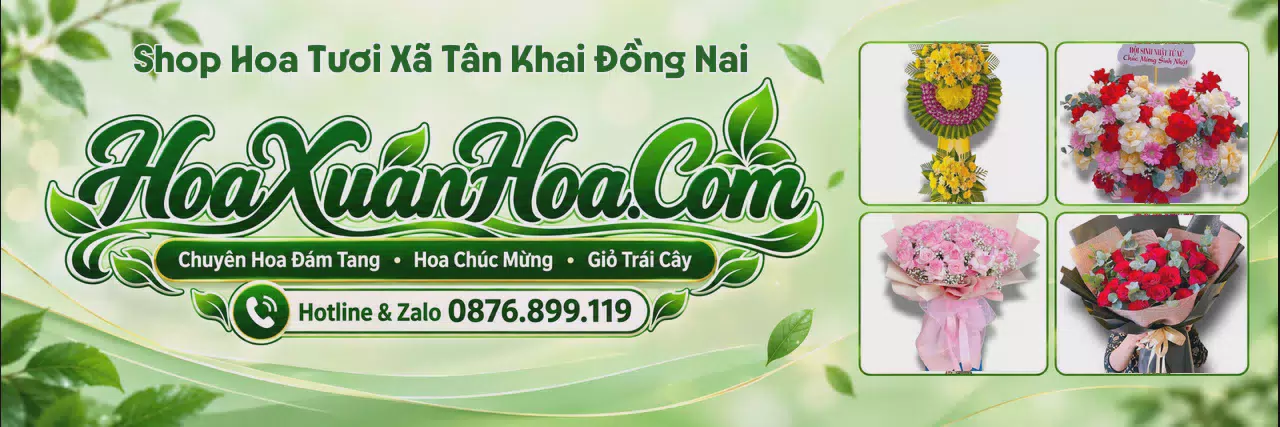 Ảnh bìa Cửa Hàng Bán Hoa Tươi Tại Xã Tân Khai Đồng Nai - Tiệm Hoa Tươi Giao Tận Nhà