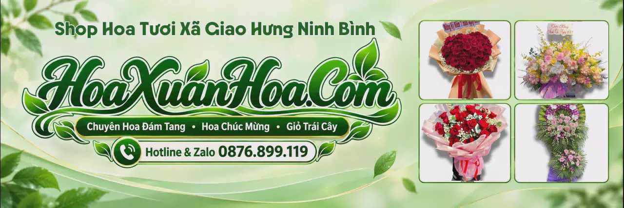 Ảnh bìa Tiệm Hoa Tươi Tại Xã Giao Hưng Ninh Bình - Shop Hoa Giao Tận Nhà