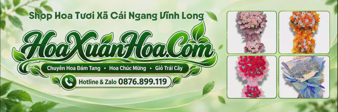 Ảnh bìa Shop Hoa Tươi Tại Xã Cái Ngang Vĩnh Long - Tiệm Hoa Tươi Giao Tận Nhà