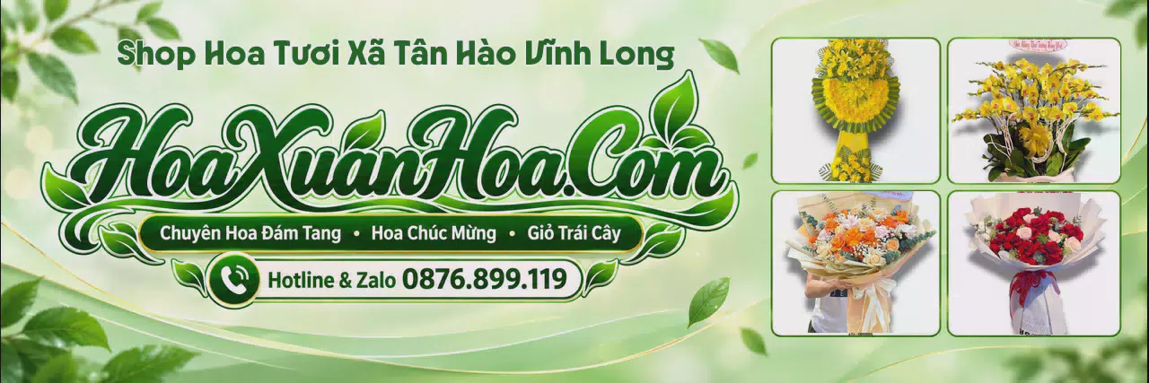 Ảnh bìa Tiệm Hoa Tươi Tại Xã Tân Hào Vĩnh Long - Shop Hoa Online Uy Tín