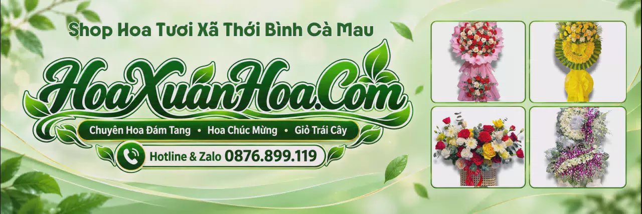 Ảnh bìa Cửa Hàng Bán Hoa Tươi Tại Xã Thới Bình Cà Mau - Shop Hoa Tươi Giao Trong Ngày