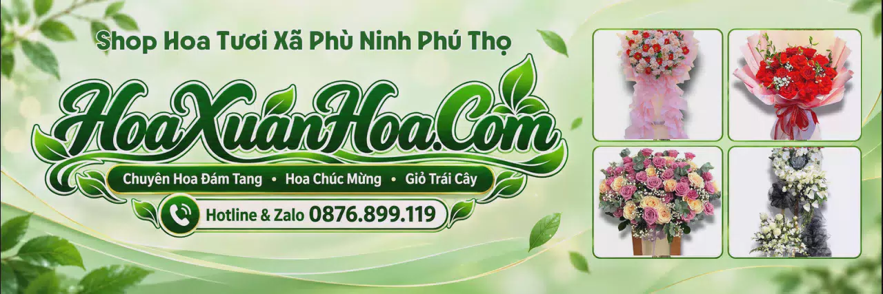 Ảnh bìa Đặt Hoa Tươi Tại Xã Phù Ninh Phú Thọ - Đặt Hoa Tươi Nhanh Chóng