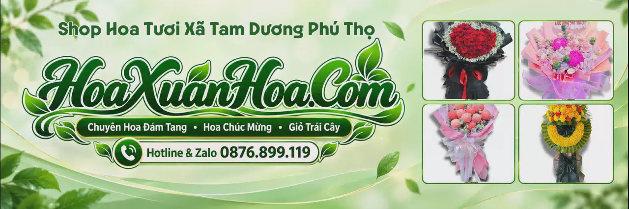Ảnh bìa Cửa Hàng Bán Hoa Tươi Tại Xã Tam Dương Phú Thọ - Shop Hoa Online Uy Tín