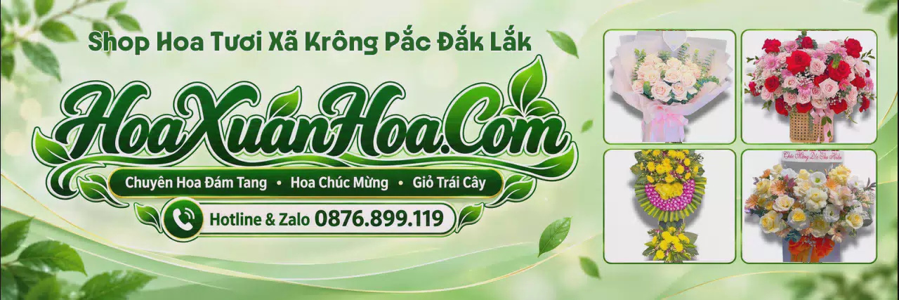 Ảnh bìa Shop Hoa Tươi Tại Xã Krông Pắc Đắk Lắk - Shop Hoa Online Uy Tín