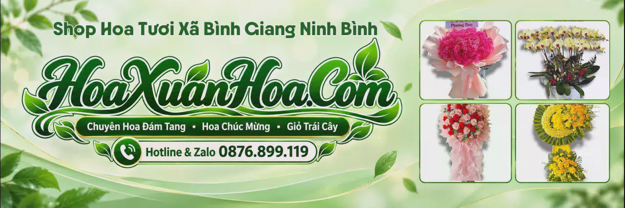 Ảnh bìa Tiệm Hoa Tươi Tại Xã Bình Giang Ninh Bình - Shop Hoa Online Uy Tín