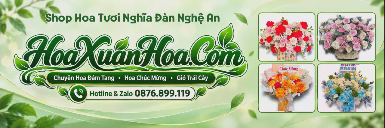 Ảnh bìa Tiệm Hoa Tươi Tại Nghĩa Đàn Nghệ An - Đặt Hoa Online Tiện Lợi