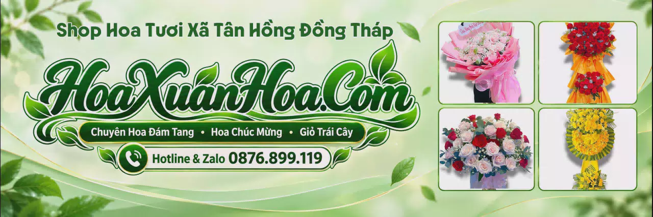 Ảnh bìa Shop Hoa Tươi Tại Xã Tân Hồng Đồng Tháp - Đặt Hoa Dễ Dàng Nhanh Chóng