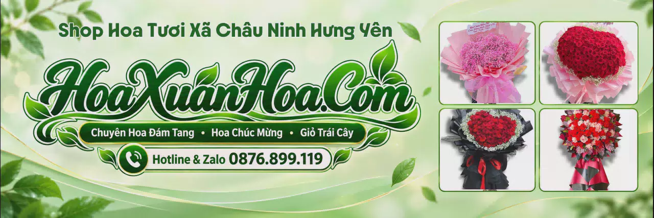 Ảnh bìa Cửa Hàng Hoa Tươi Tại Xã Châu Ninh Hưng Yên - Giao Hoa Nhanh Chóng