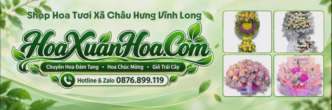 Ảnh bìa Tiệm Hoa Tươi Tại Xã Châu Hưng Vĩnh Long - Shop Hoa Tươi Giao Trong Ngày