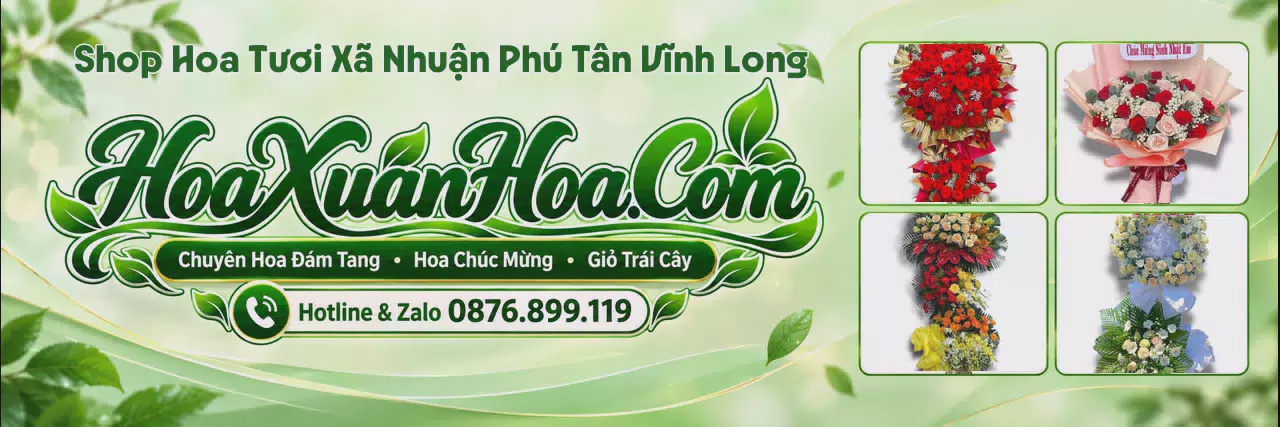 Ảnh bìa Shop Hoa Tươi Tại Xã Nhuận Phú Tân Vĩnh Long - Tiệm Hoa Giao Nhanh
