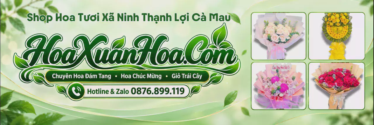 Ảnh bìa Tiệm Hoa Tươi Tại Xã Ninh Thạnh Lợi Cà Mau - Tiệm Hoa Tươi Giao Tận Nhà