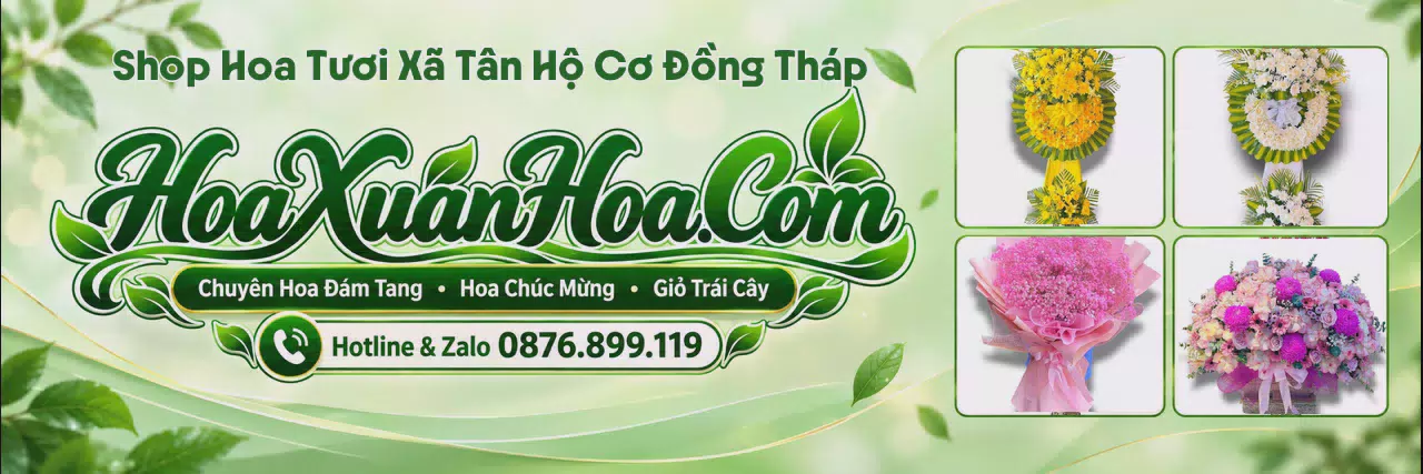 Ảnh bìa Tiệm Hoa Tươi Tại Xã Tân Hộ Cơ Đồng Tháp - Giao Hoa Tận Địa Chỉ