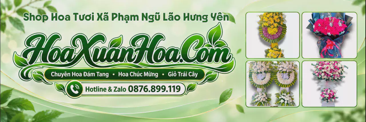 Ảnh bìa Tiệm Hoa Tươi Tại Xã Phạm Ngũ Lão Hưng Yên - Nhận Đặt Hoa Online