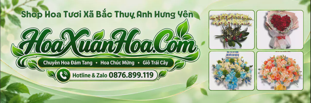 Ảnh bìa Cửa Hàng Hoa Tươi Tại Xã Bắc Thuỵ Anh Hưng Yên - Dịch Vụ Đặt Hoa Trực Tuyến