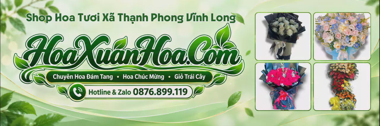 Ảnh bìa Đặt Hoa Tươi Tại Xã Thạnh Phong Vĩnh Long - Shop Hoa Online Uy Tín