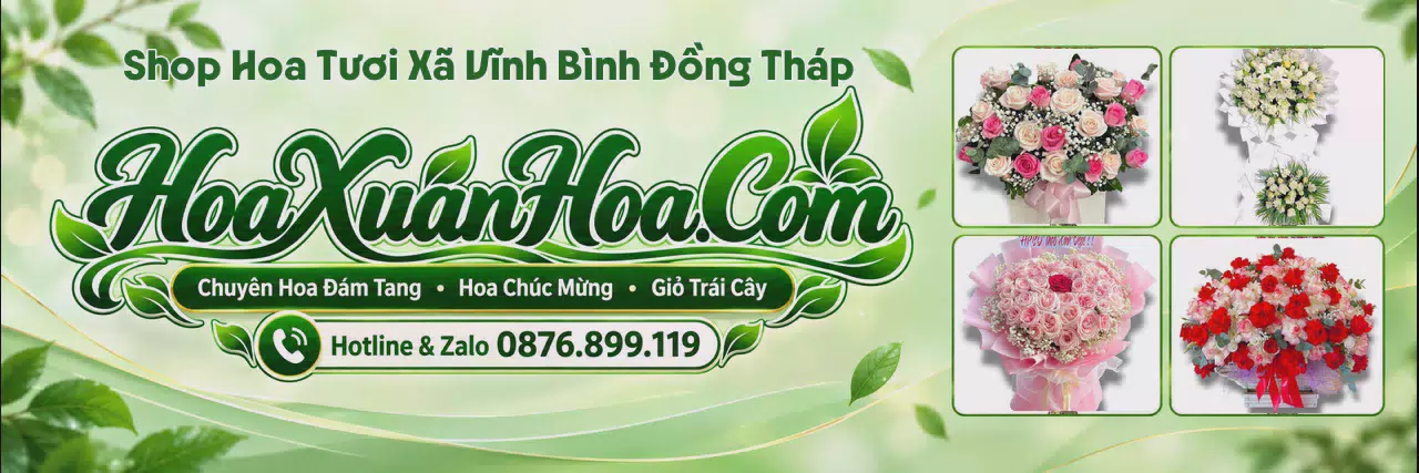 Ảnh bìa Tiệm Hoa Tươi Tại Xã Vĩnh Bình Đồng Tháp - Đặt Hoa Dễ Dàng Nhanh Chóng